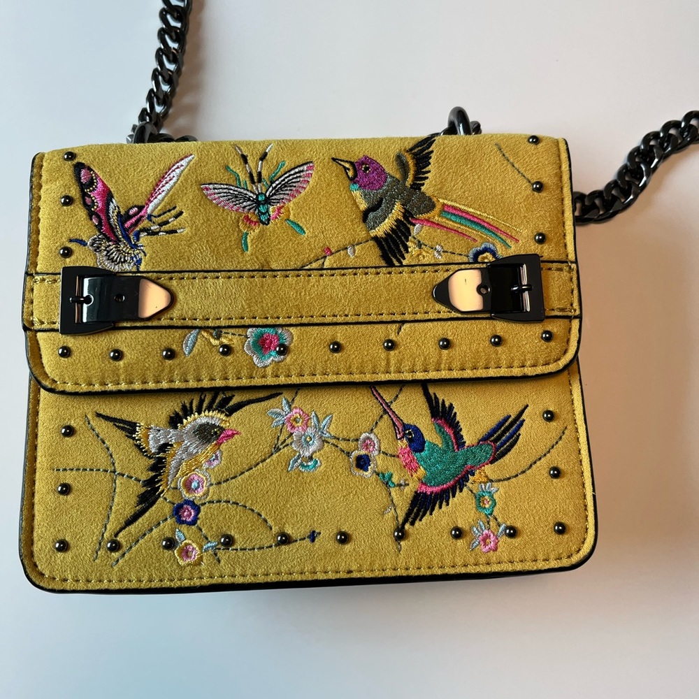 Topshop Faux Suede Handbag